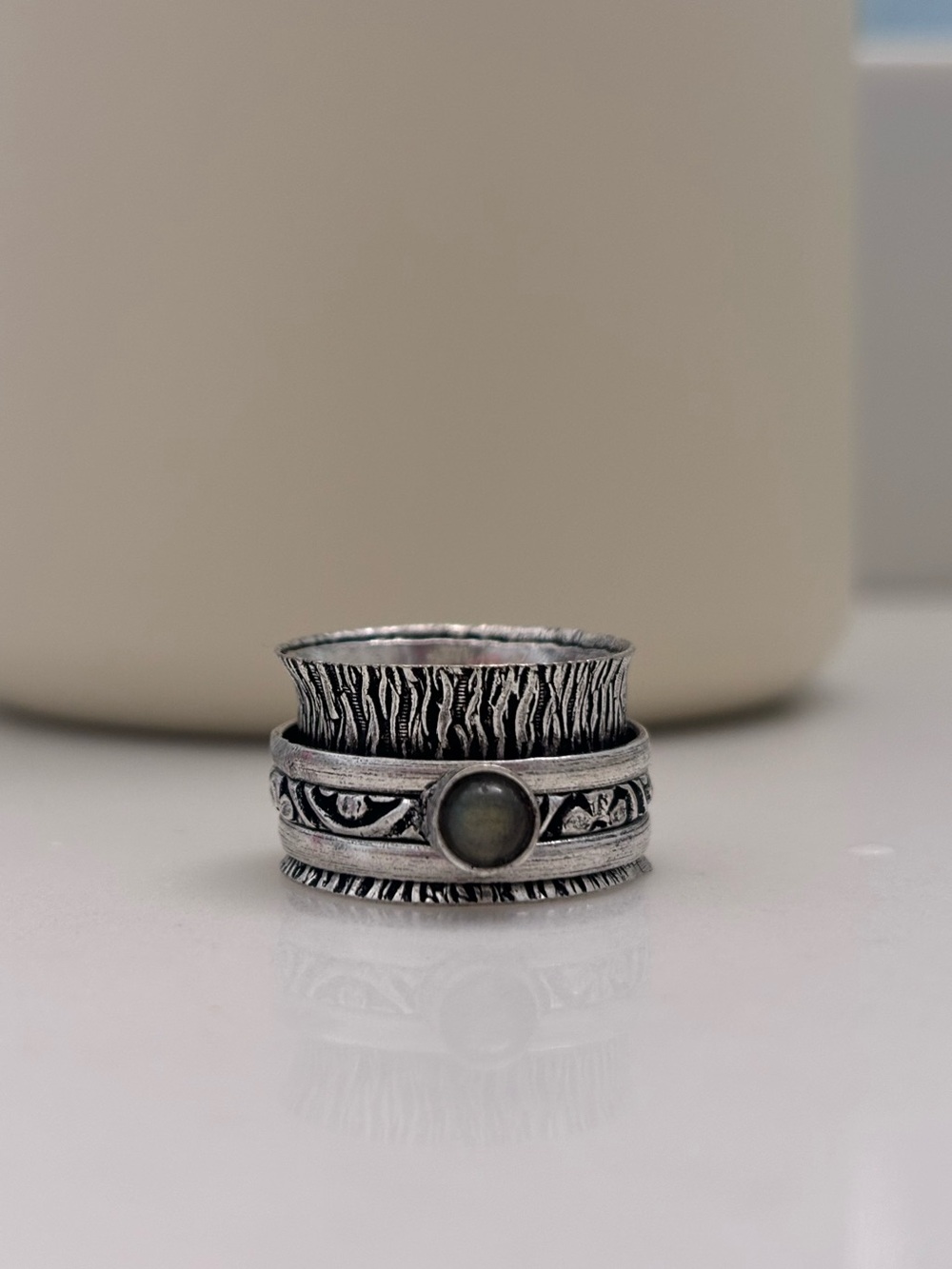 Silver Fidget Ring - Picture 2 of 5